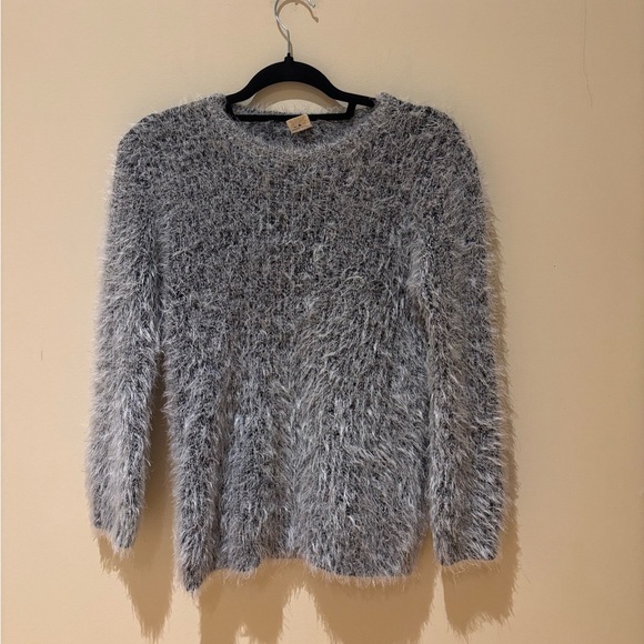 Cozy Gray Women's Fuzzy Sweater - Picture 1 of 4